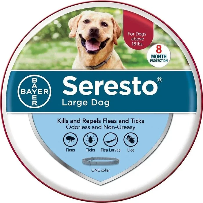 Bayer Seresto 8 Month Flea & Tick Prevention Collar for Dogs