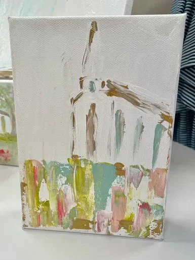BB Fulton 5×7 Church Painting