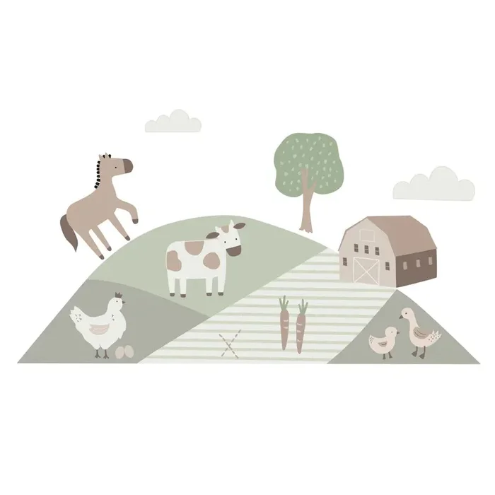 Bedtime Originals Farmyard Friends Wall Decals/Stickers – Horse/Cow/Barn
