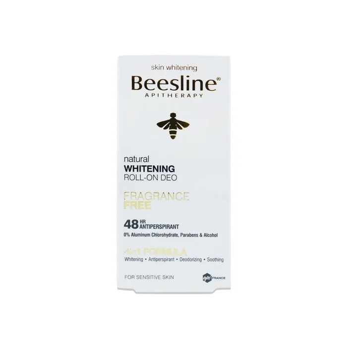 Beesline Natural Whitening Roll-On Deo Fragrance Free 50ml