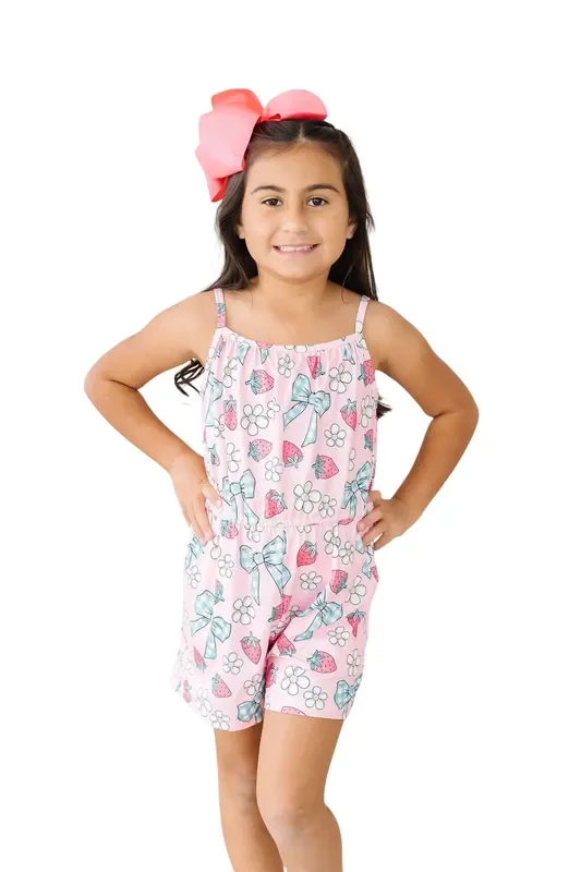 Berry Picnic Strappy Play Romper
