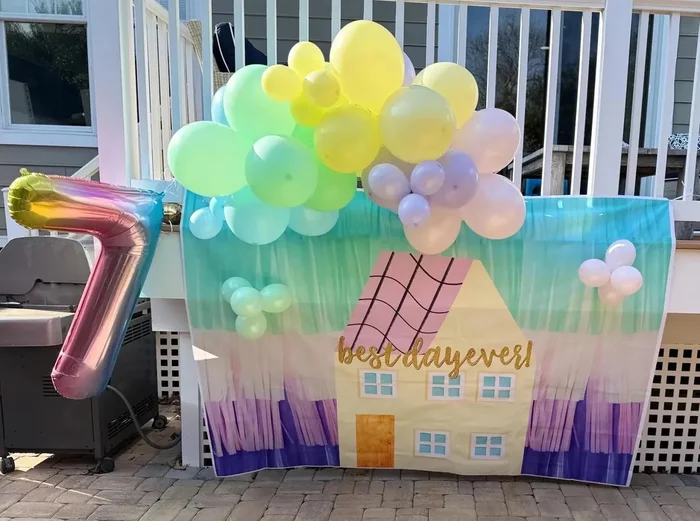 Best Day Ever Balloon Garland & Backdrop Set – 5×7 Ft Party Kit