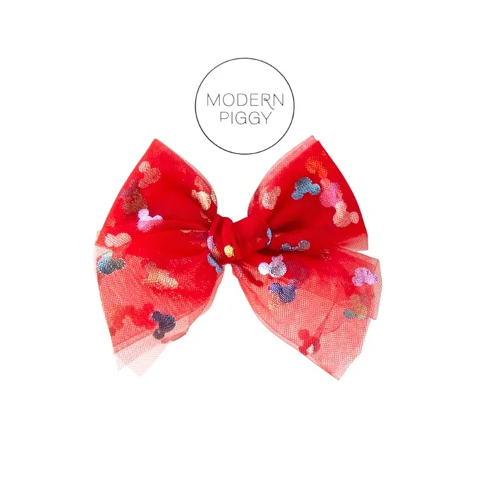 Bibbidi Bobbidi – Red | Tulle Bow
