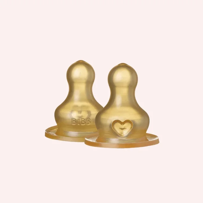 BIBS Bottle Replacement Latex Nipple 2 pack