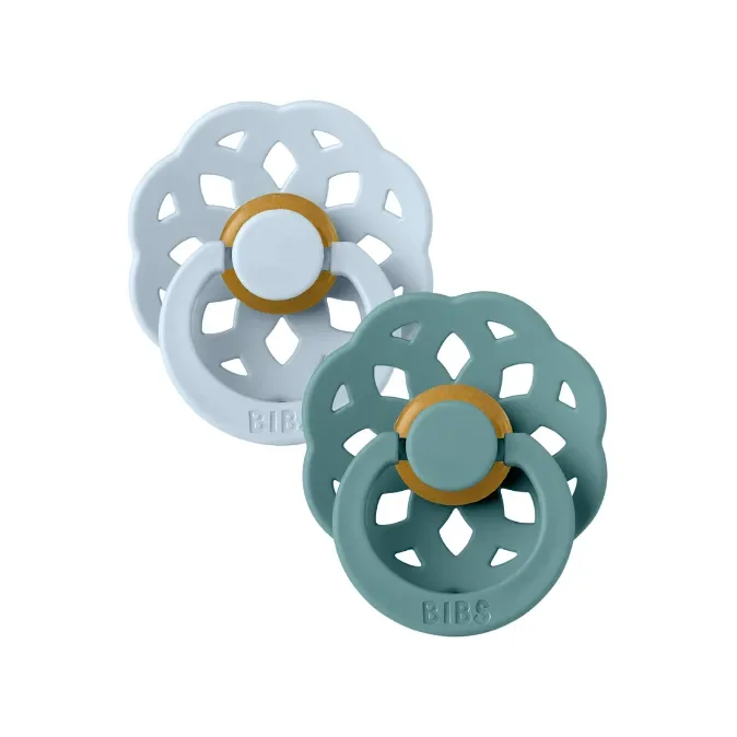 BIBS USA- BIBS Boheme Baby Blue/Island Sea – 2 PACK