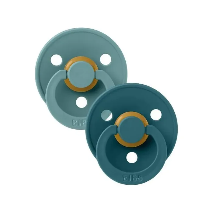 BIBS USA- Natural Rubber Pacifier 2 Pack – Island Sea / Forest Lake