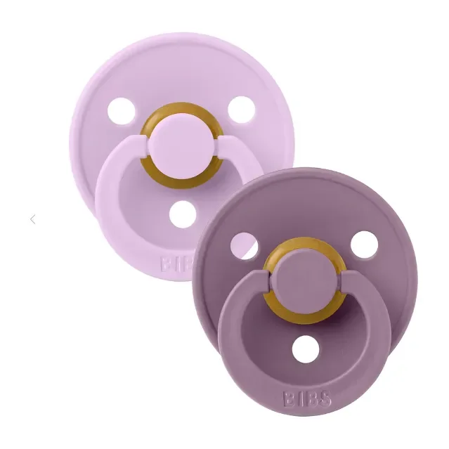 BIBS USA- Natural Rubber Pacifier 2 Pack – Violet Sky/Mauve