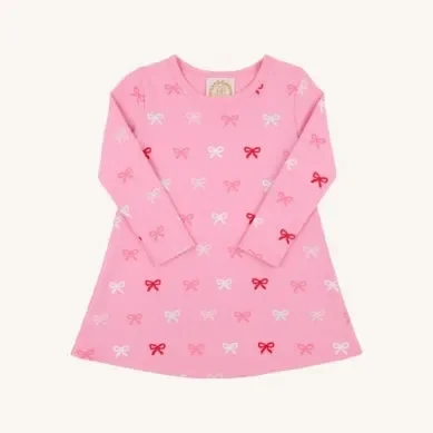 Bitty Bows Long Sleeve Polly Play Dress