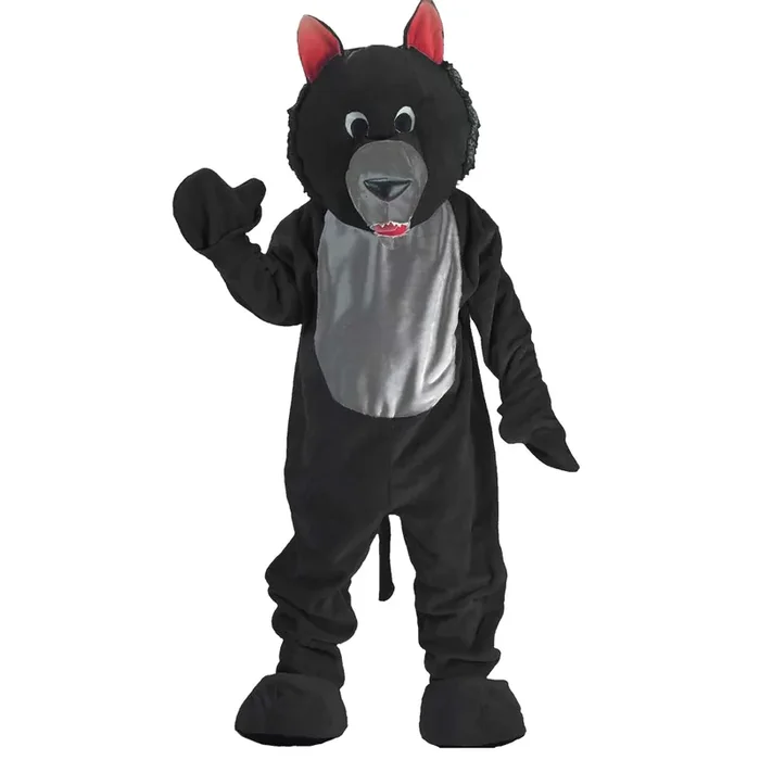 Black Wolf Mascot – Adults