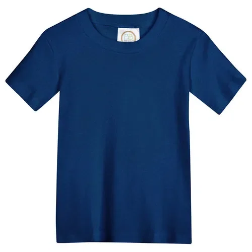 Blank navy boys tee