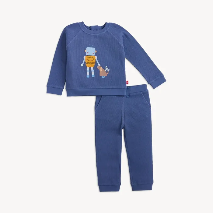 Blue Bot Waffle Set