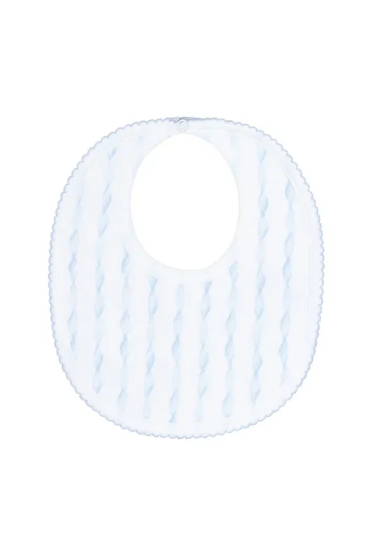 Blue Twirls Bib