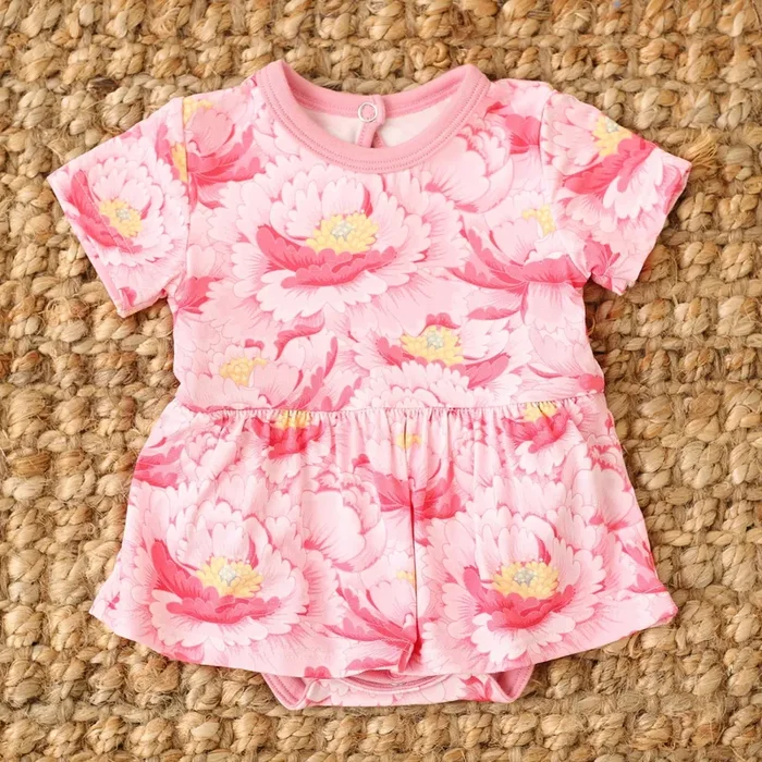 Blush Dreams Floral Bodysuit Dress