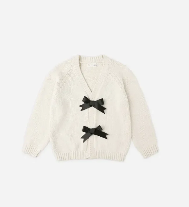 Bow Cardigan | Natural