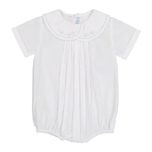 Boy’s Vintage Leaf Embroidered Creeper