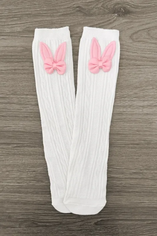 Bunny Ear Bow Socks