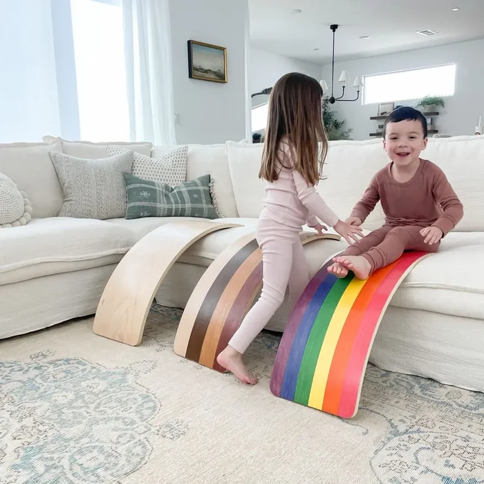 Bunny Hopkins Eco-Friendly Wooden Wobble Board