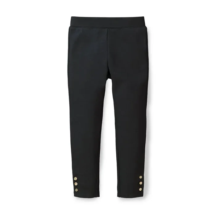 Button Cuff Ponte Pant Black – Baby