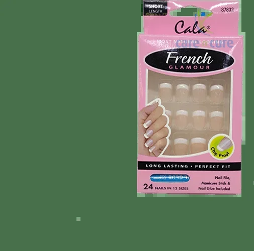 Cala French Glamour Nail Kit 24 Pieces (S) 87832