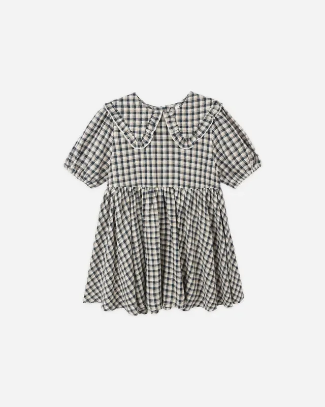Camille Dress | Navy Check