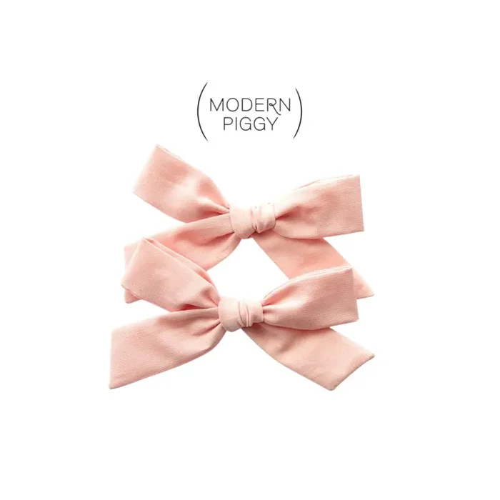 Candy Pink | Pigtail Set – Hand-tied Bow
