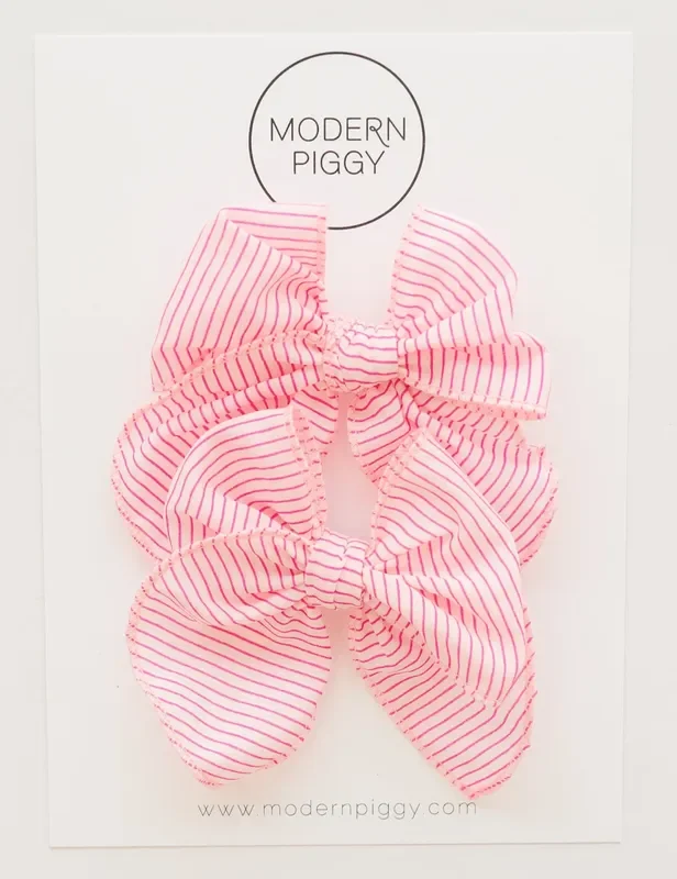 Candy Stripe | Pigtail Set – Petite Party Bow
