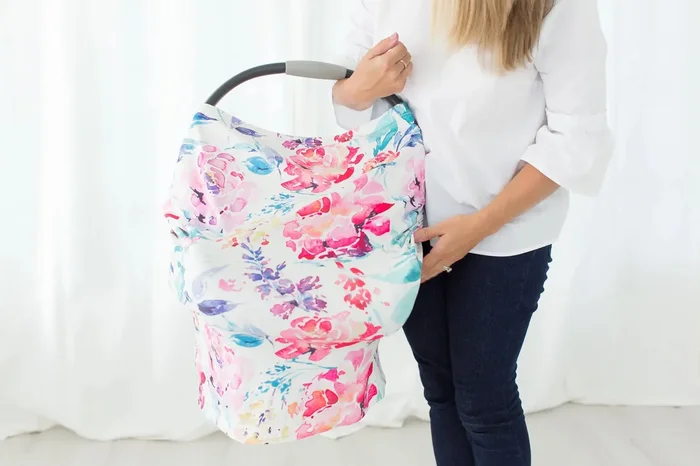 Car Seat Canopy And Breastfeeding Cover – Flora