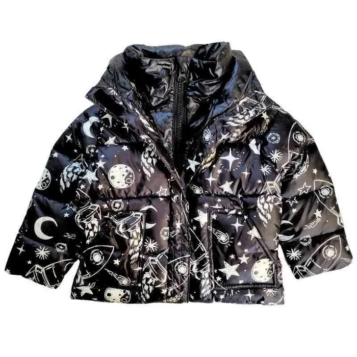 Car Seat Coat | The Road Coat Vegan – Rocketship Print