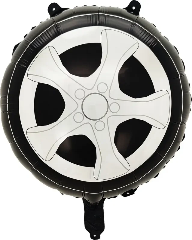 Car Tire Foil Balloon – 18 ” Round | Double-sided | Self-sealing (air Or Helium Fill)