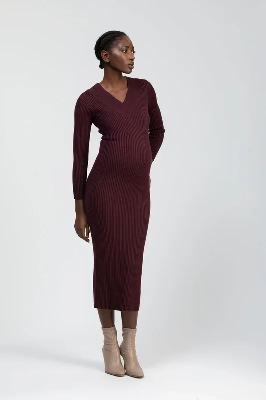 Cara V-neck Maternity Dress