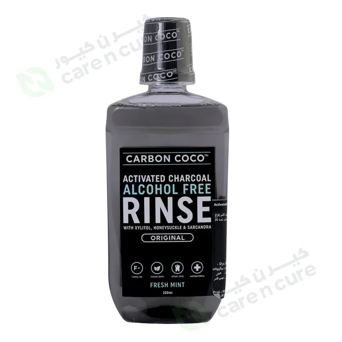 Carbon Coco Activated Charcoal Rinse Fresh Mint 250ml