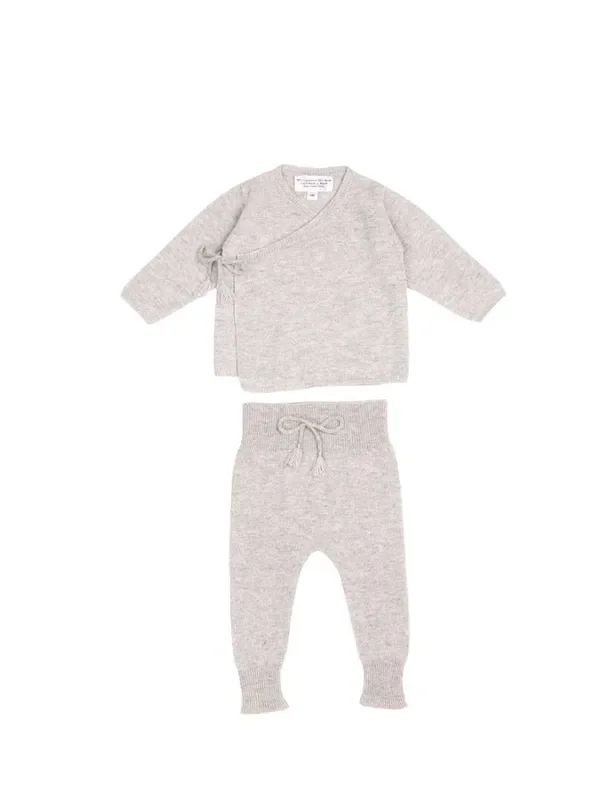 Cashmere Wrap Cardigan | Grey Dawn