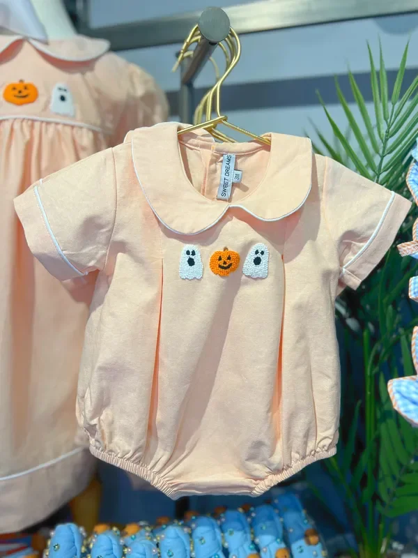 Chambray Bubble | Pumpkin & Ghost