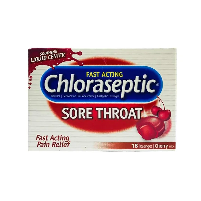 Chloraseptic Lozenges Cherry 18 Pieces