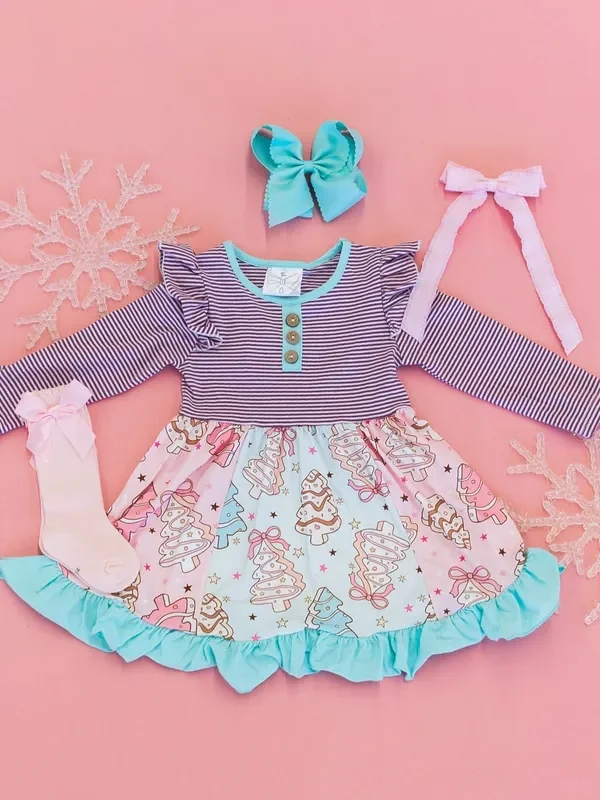 Christmas Tree Cake Twirl Dress – FINAL SALE