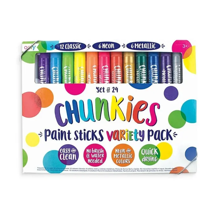 Chunkies Paint Sticks Variety Pack – Set of 24