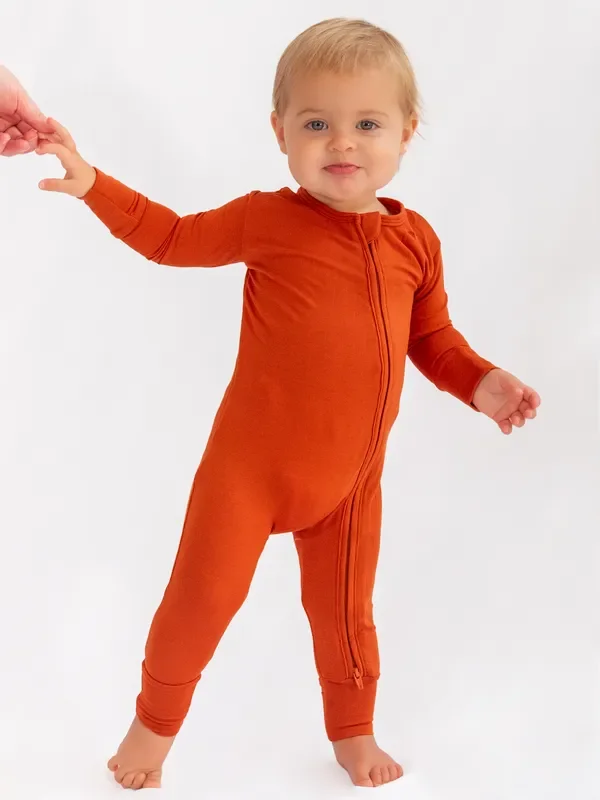 Cinnamon Zip Romper