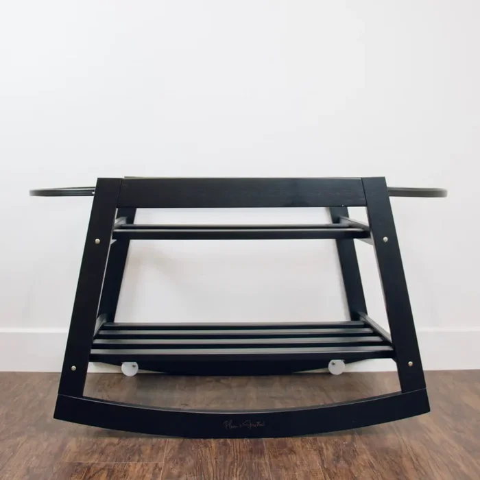 Classic Rocking Moses Bassinet Standwith Brakeblack