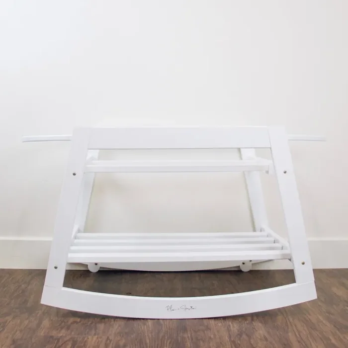 Classic Rockingmoses Bassinet Standwith Brakewhite
