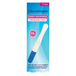 CLEAR AND SIMPLE PREGNANCY TEST 1S