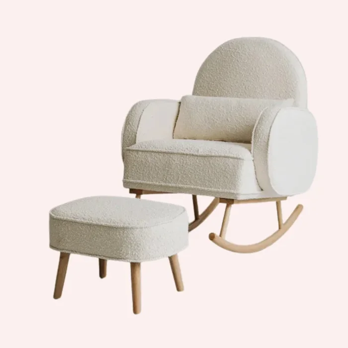 Cloud Rocker & Ottoman – Cream