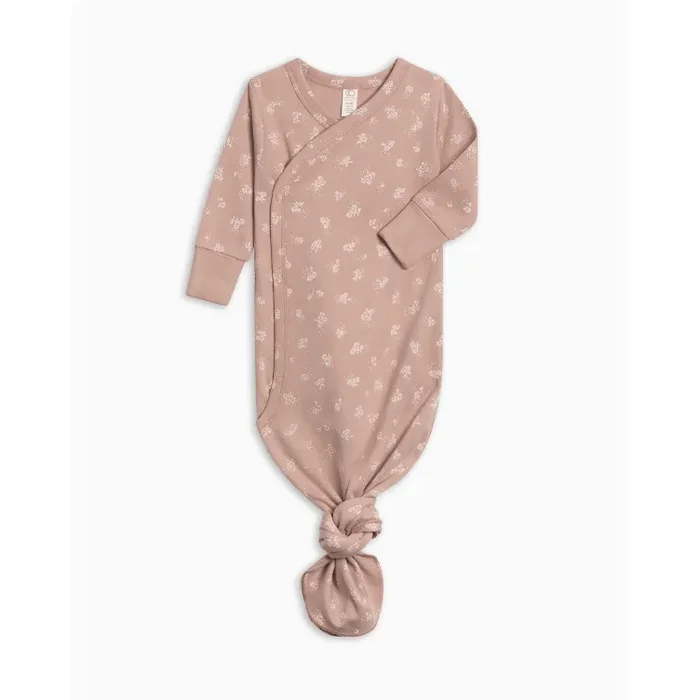 Colored Organics Indy Kimono Gown -Aspen Collection- Ophelia Floral, Mauve