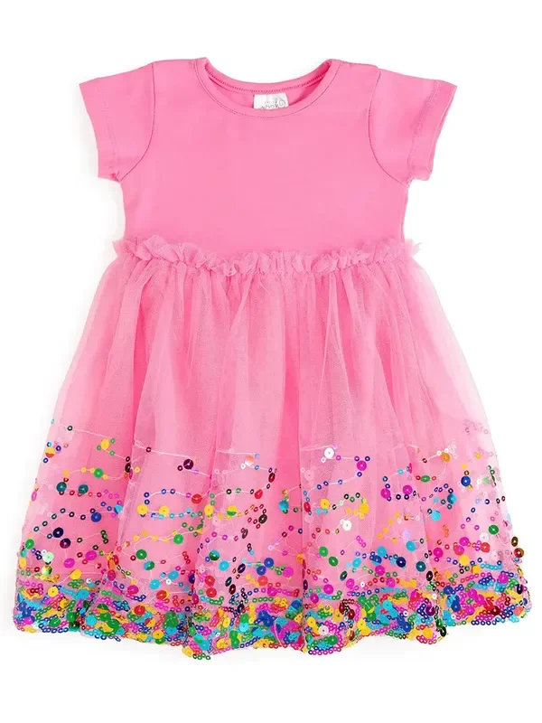Confetti Tutu Dress | Raspberry