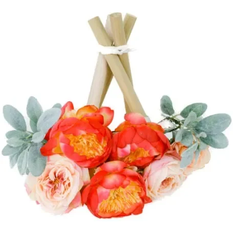 Coral Deluxe Floral Topper