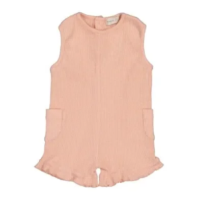 Cotton Pink Frilly Romper