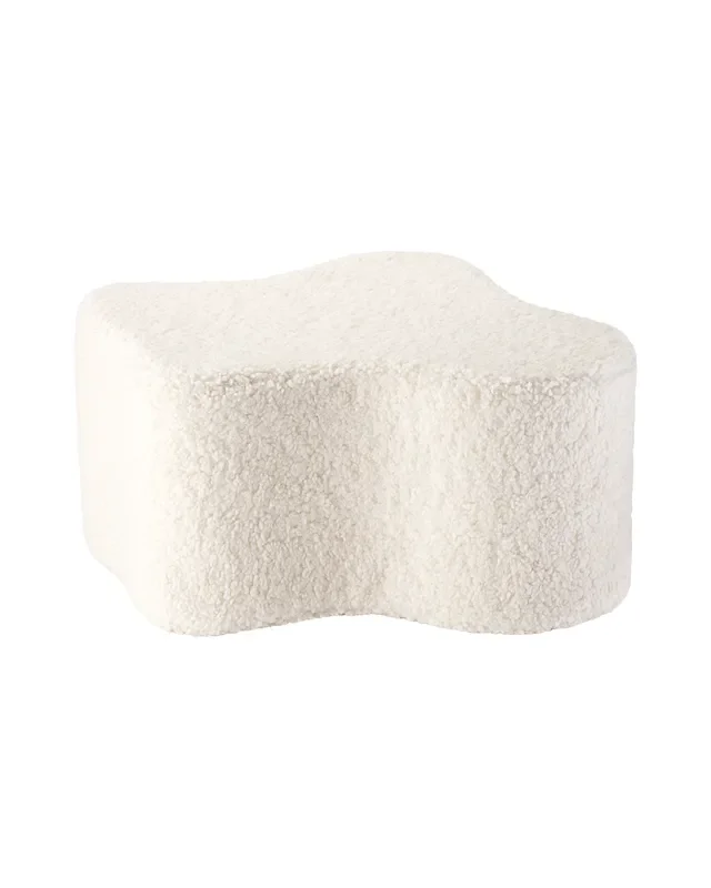 Cream White Cloud Pouffe