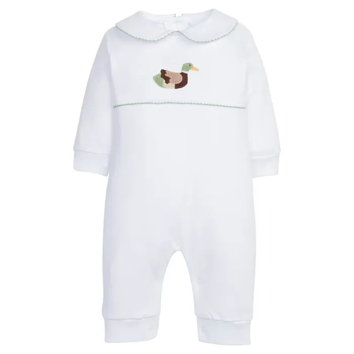 Crochet Playsuit – Mallard