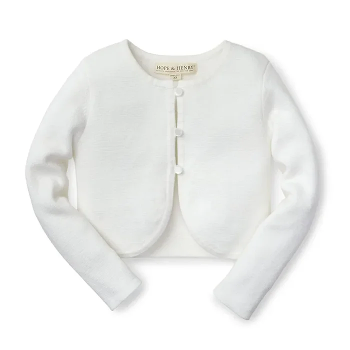 Cropped Curved Hem Cardigan – Baby