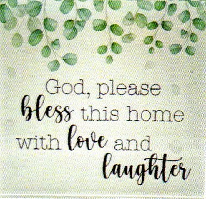 Crystal Block – God Bless This Home 100mm