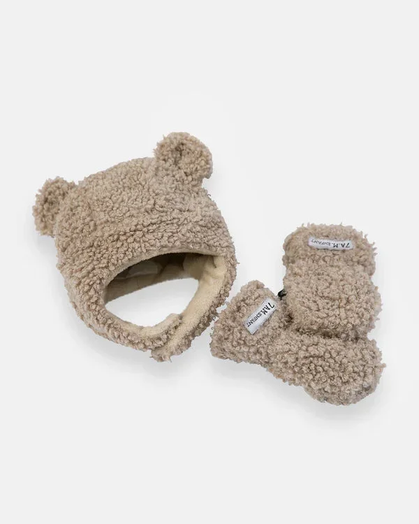 Cub Set – Teddy | Hat & Mittens